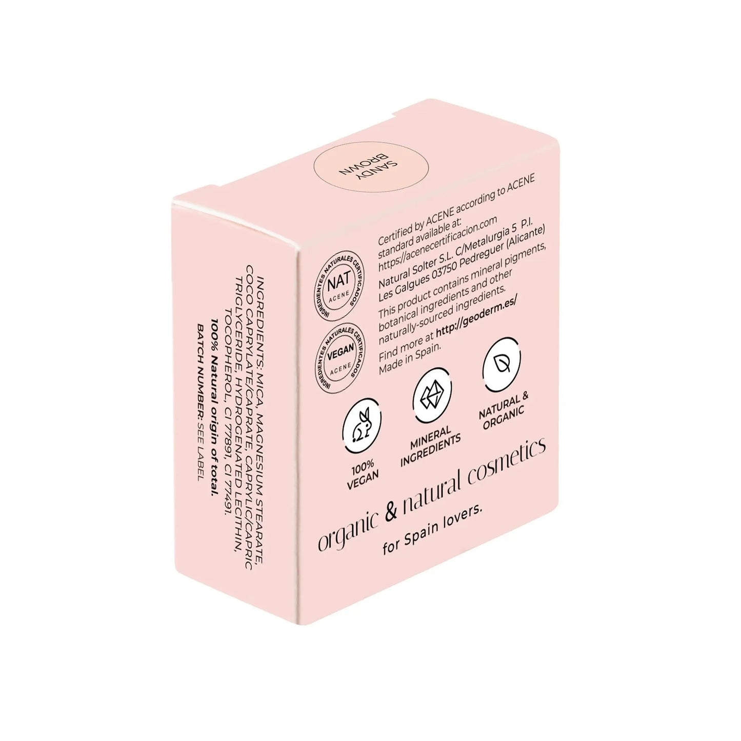 GEODERM Eyeshadow Sandy Brown Geoderm