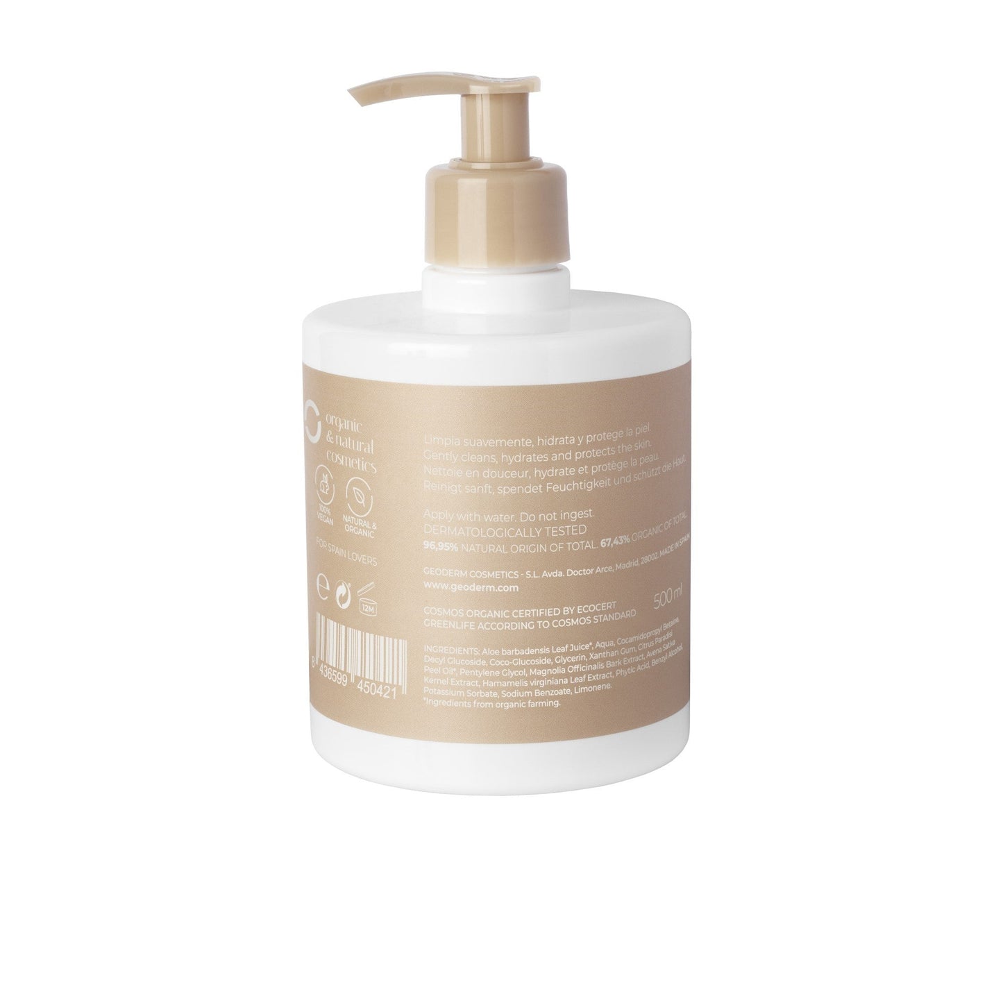 GEODERM Gentle Hand Soap (Organic & Vegan) (Wholesale) Geoderm