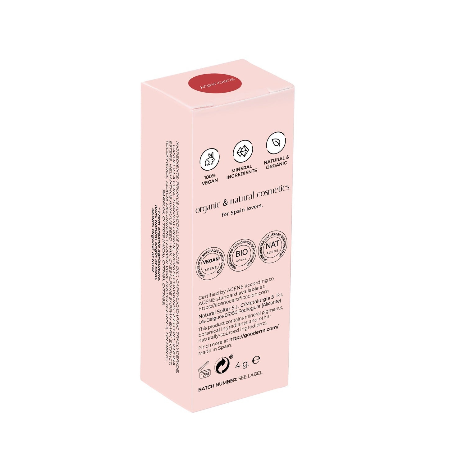 GEODERM Lipstick Burgundy Geoderm