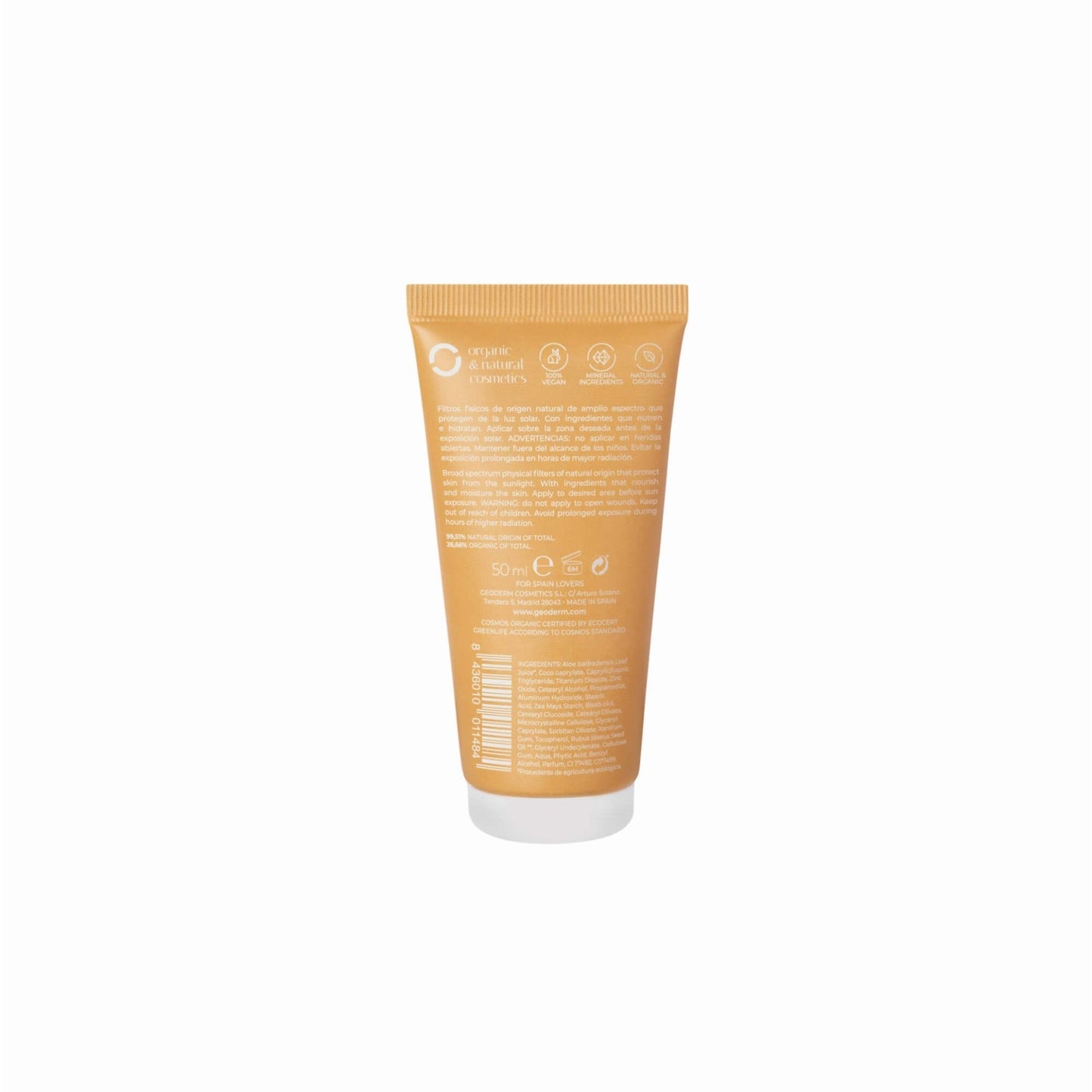 GEODERM Organic Sunscreen (SPF 30 + Colour) Geoderm