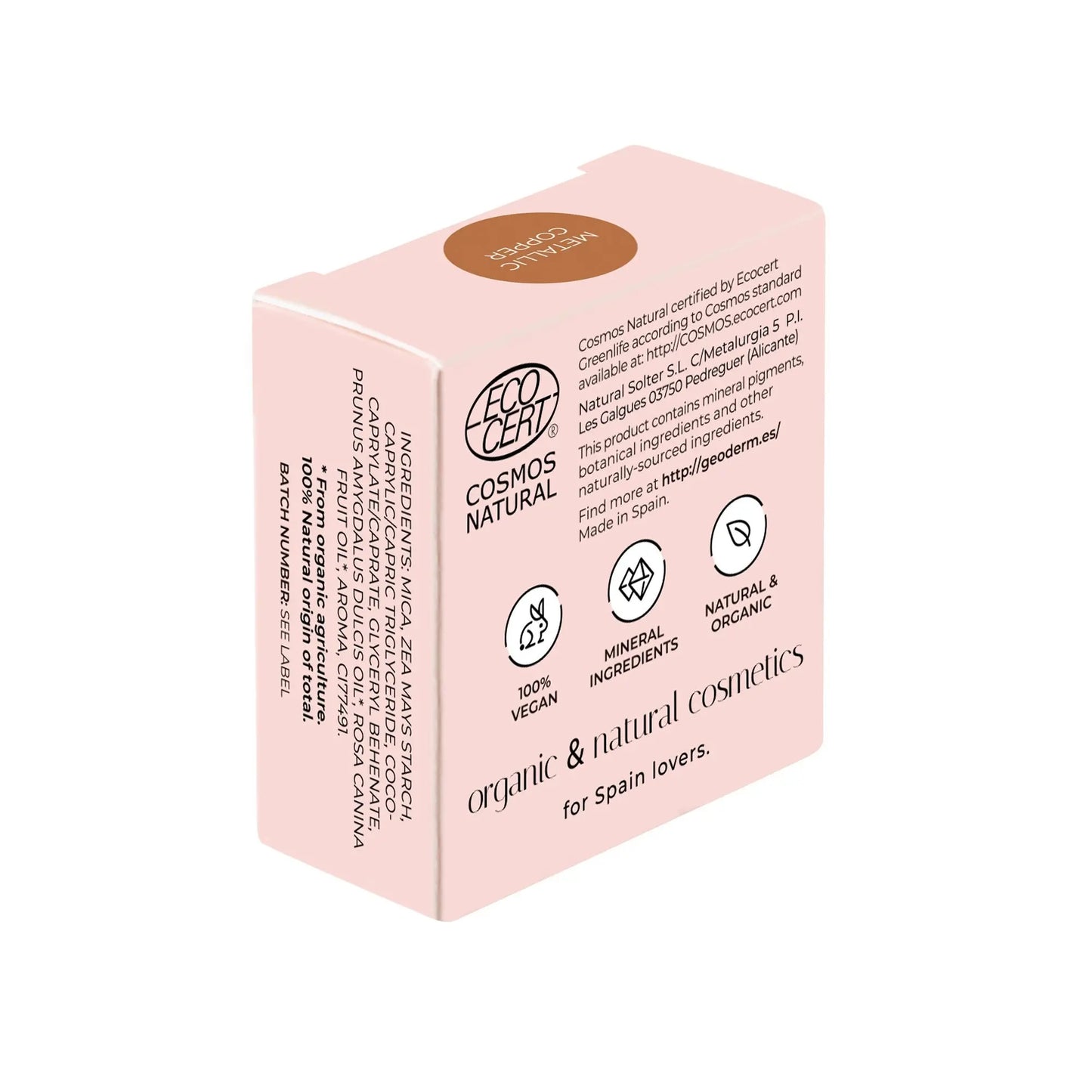 GEODERM Eyeshadow Metallic Copper Geoderm