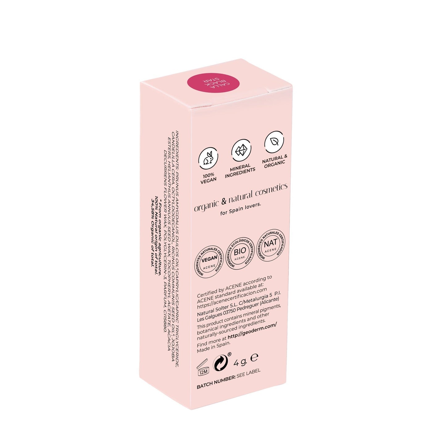 GEODERM Lipstick Calla Black Star Geoderm