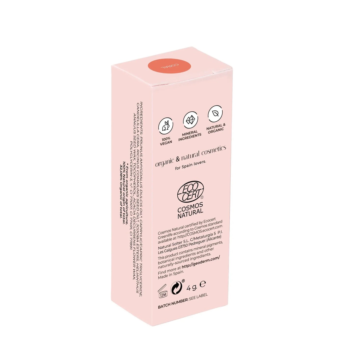 GEODERM Lipstick Coral Geoderm