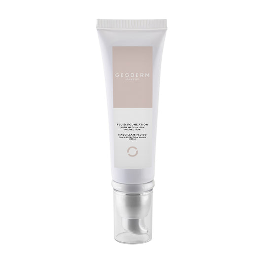 GEODERM Organic Fluid Foundation with medium SPF (Dark Rose)