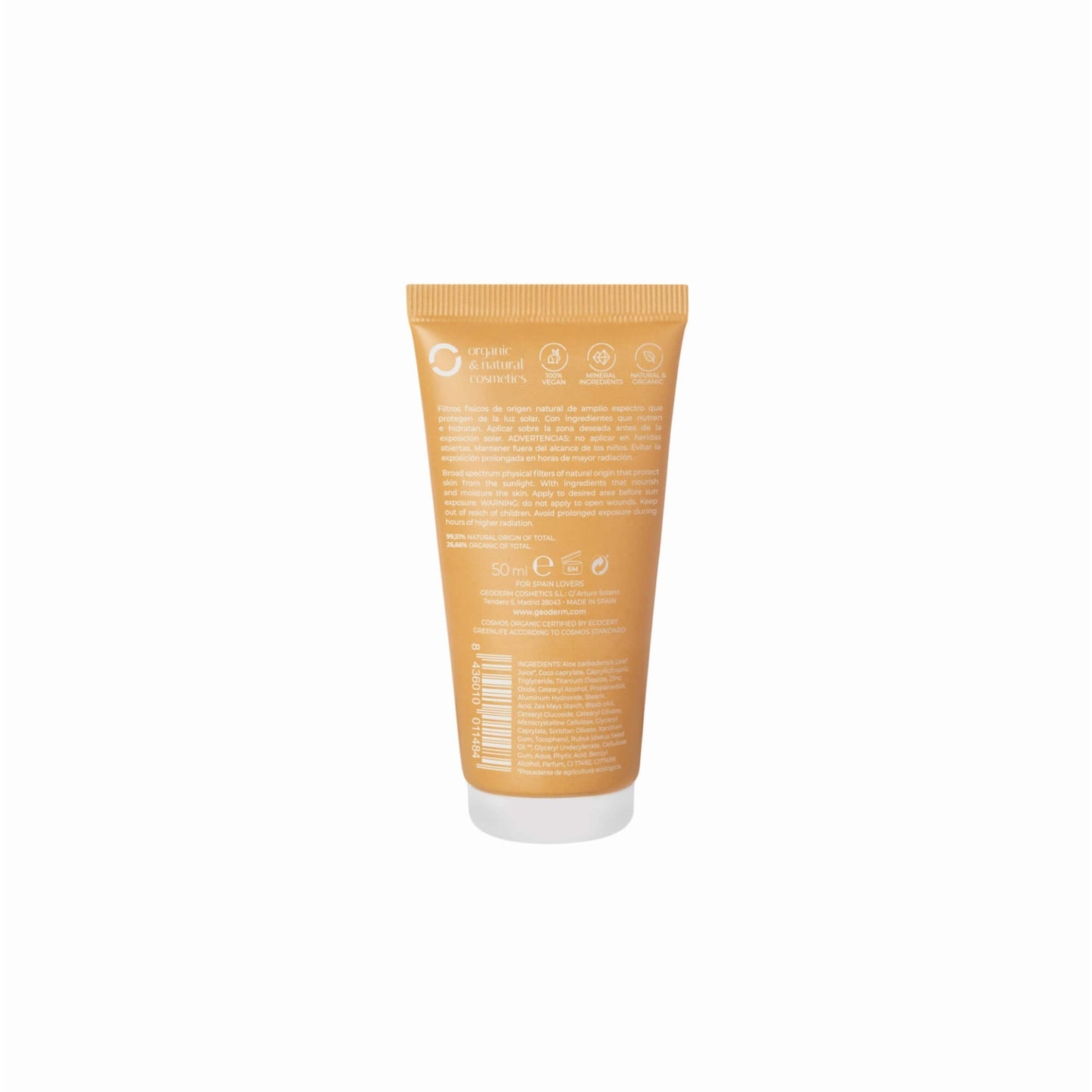 GEODERM Organic Sunscreen (SPF 30 + Colour)