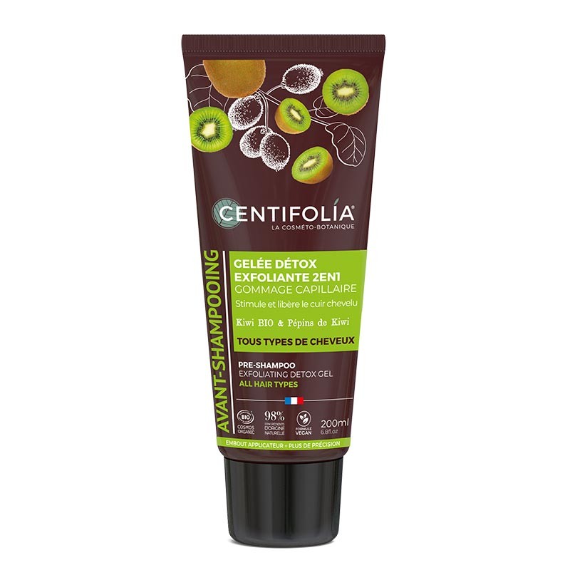 Front view of the Centifolia Pre-Shampooing Exfoliating Detox Ge